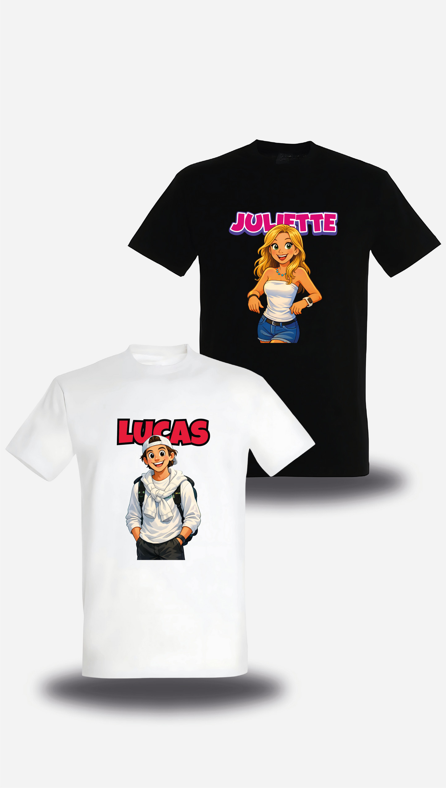 T-shirt Mickey / Minnie personnalisable