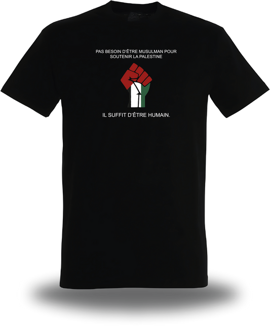 T-Shirt Palestine Il suffit d'être humain