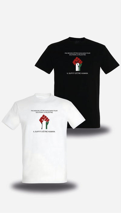 T-Shirt Palestine Il suffit d'être humain