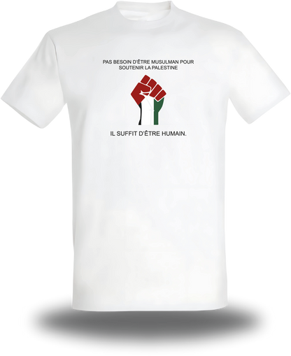 T-Shirt Palestine Il suffit d'être humain