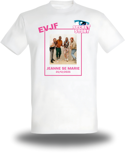 T-Shirt EVJF personnalisé Secret-Story