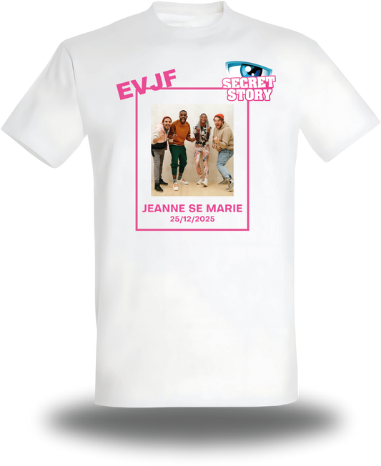 T-Shirt EVJF personnalisé Secret-Story