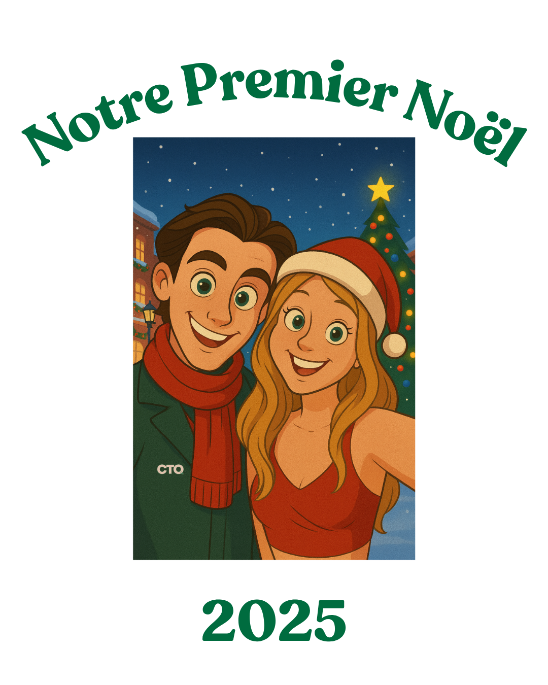 T-shirt personnalisé Noël