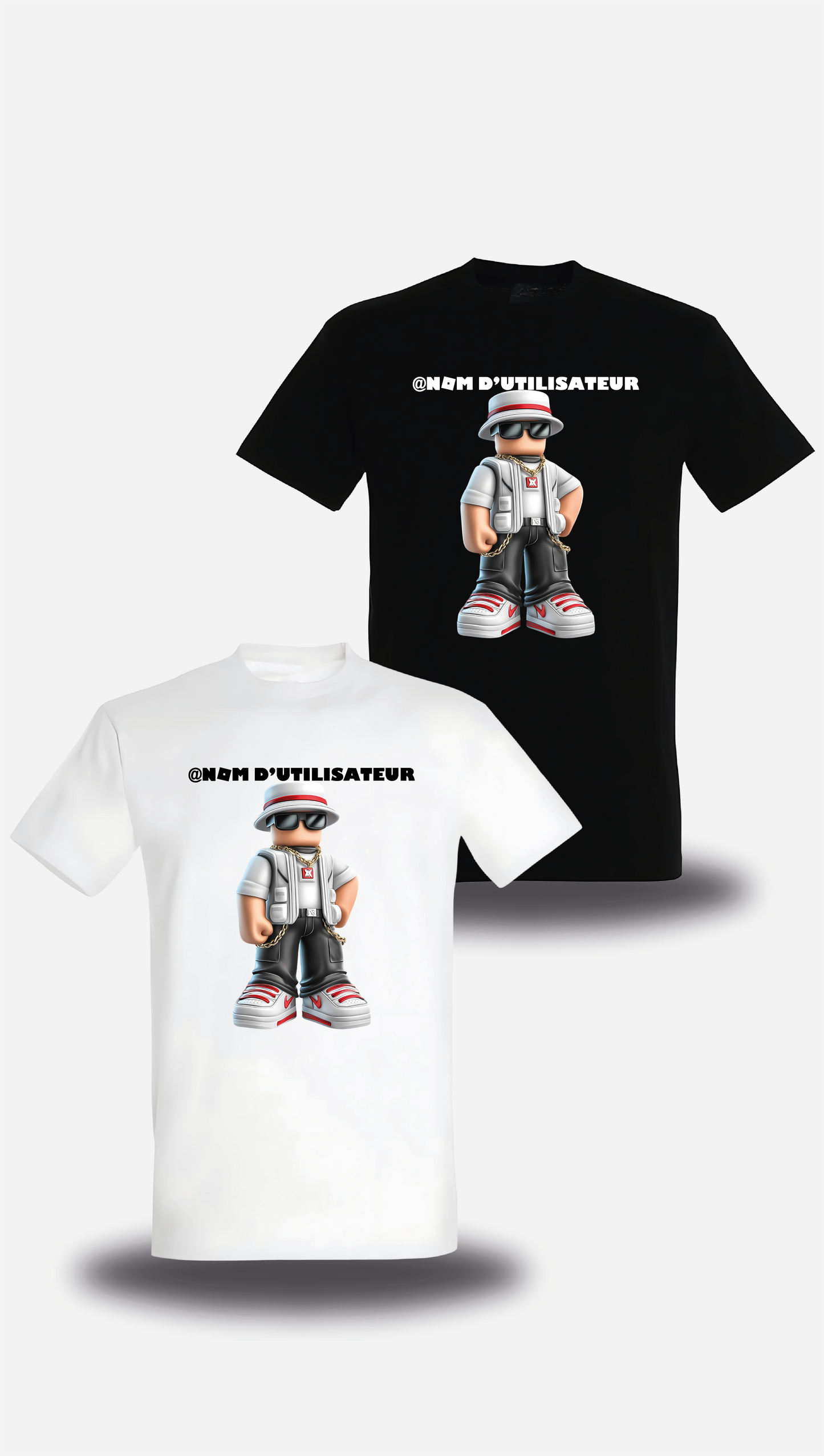 T-Shirt Roblox personnalisable Skin