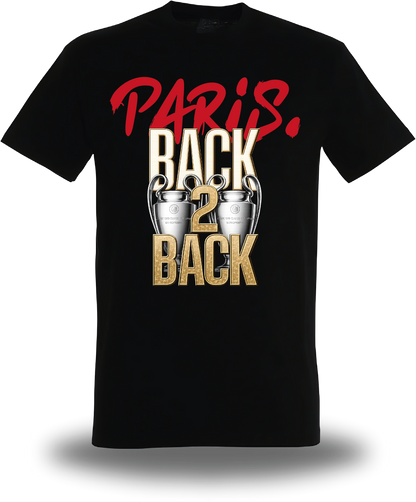 T-shirt PSG Back 2 Back Champions d'Europe