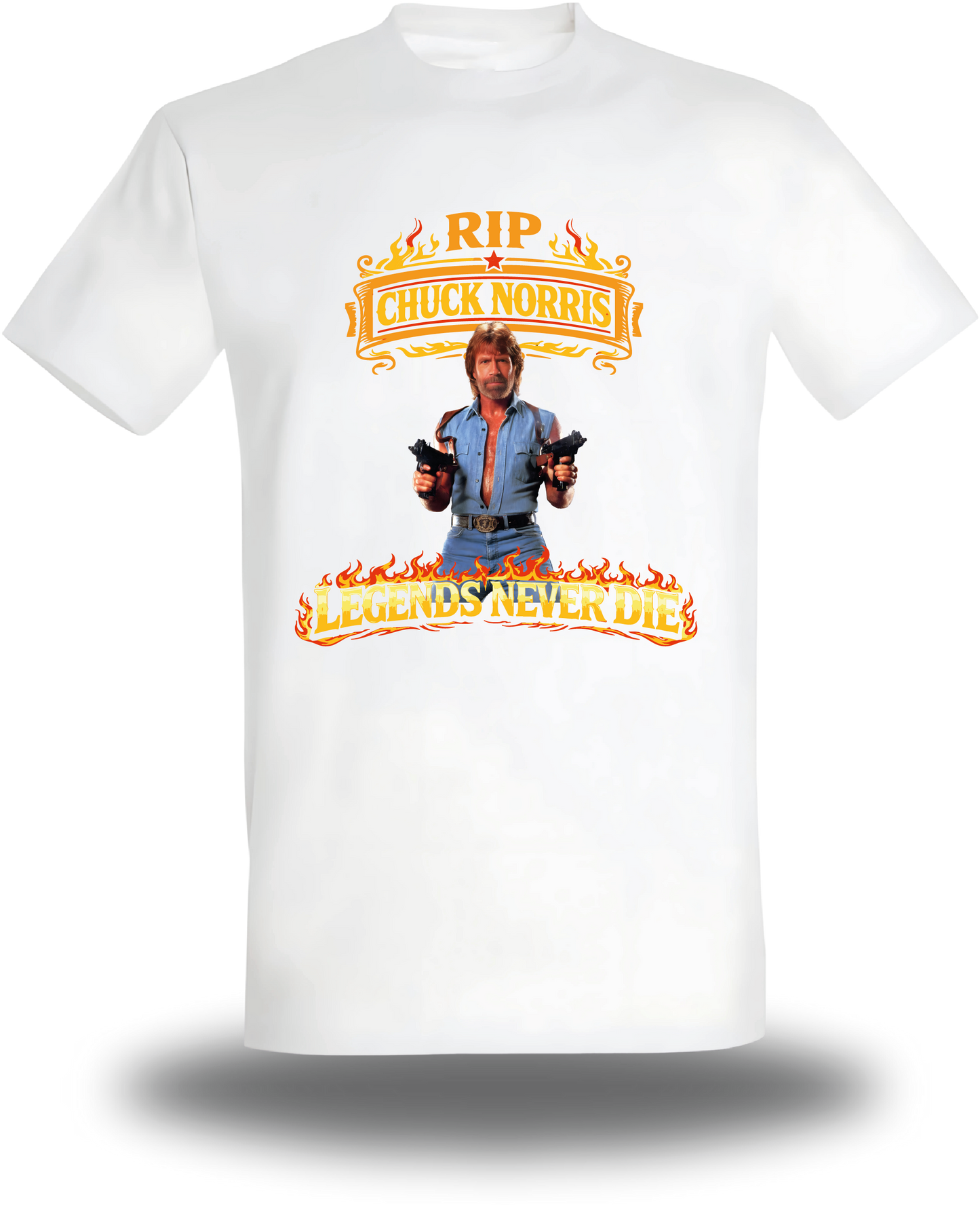 T-Shirt Chuck Norris RIP - Legends Never Die