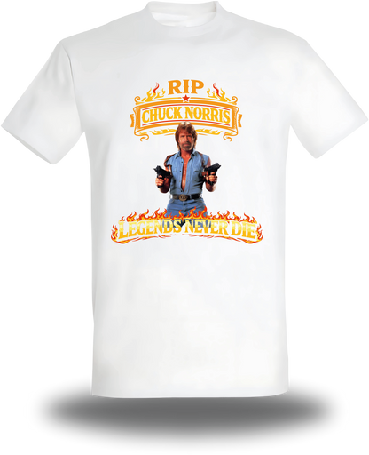 T-Shirt Chuck Norris RIP - Legends Never Die