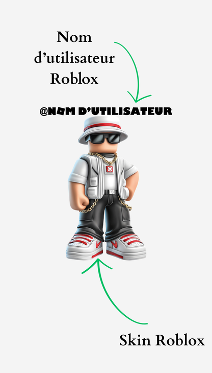 Sweatshirt Roblox personnalisable Skin