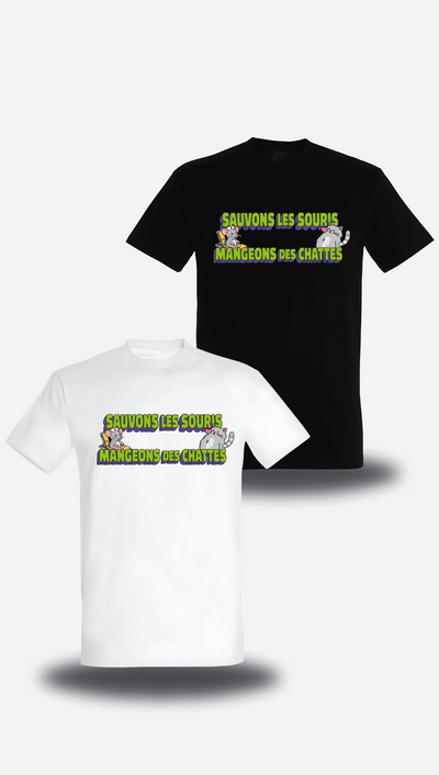 T-shirt Sauvons les Souris, Mangeons des Chattes
