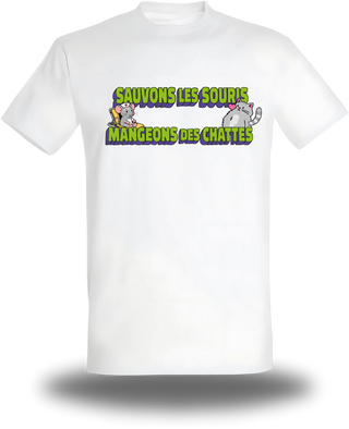 T-shirt Sauvons les Souris, Mangeons des Chattes