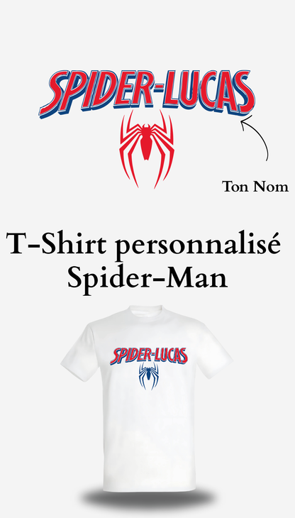 T-shirt Spider-Man personnalisé