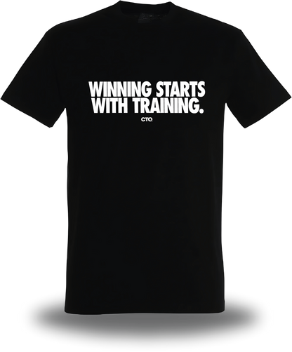 T-shirt Winning starts with Training