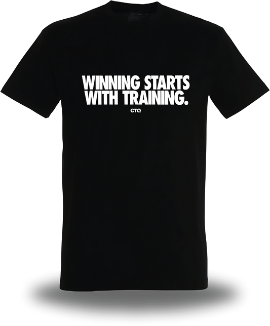 T-shirt Winning starts with Training