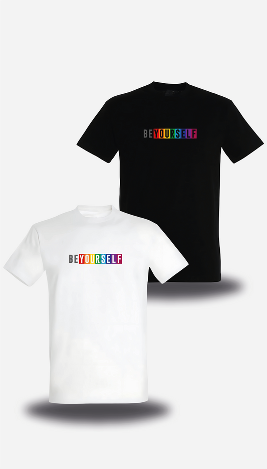 T-SHIRT BE YOURSELF LGBT