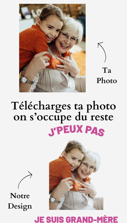 T-Shirt Grand-Mère personnalisé - J'peux pas je suis grand-mère