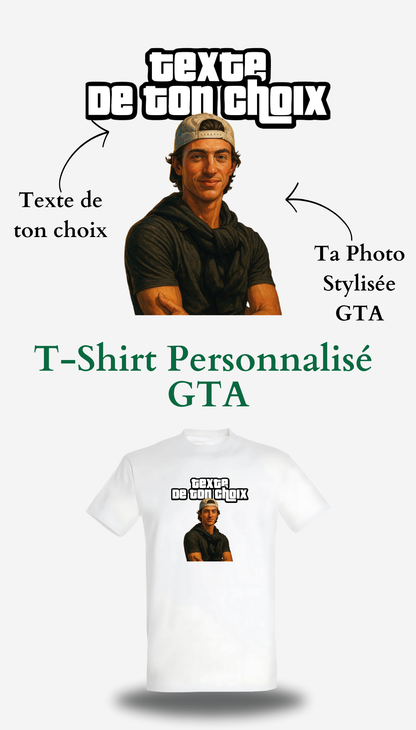 T-Shirt GTA personnalise - Grand Theft Auto