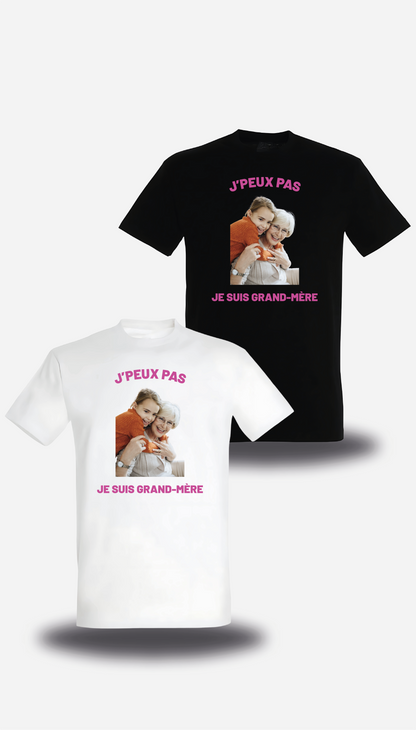 T-Shirt Grand-Mère personnalisé - J'peux pas je suis grand-mère