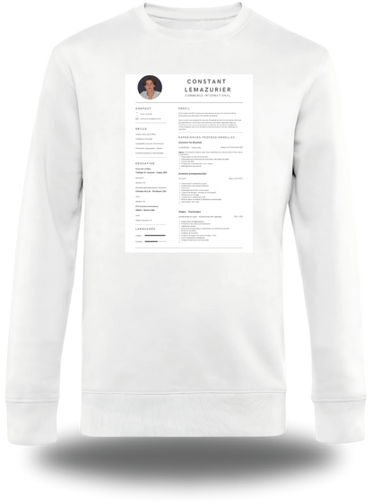 T-Shirt CV personnalisé - Cherche 1 Emploi