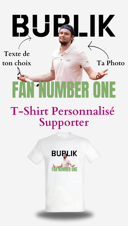 T-Shirt de Supporter personnalisable - T-Shirt Fan Number One