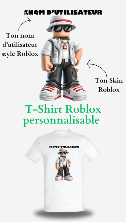 T-Shirt Roblox personnalisable Skin