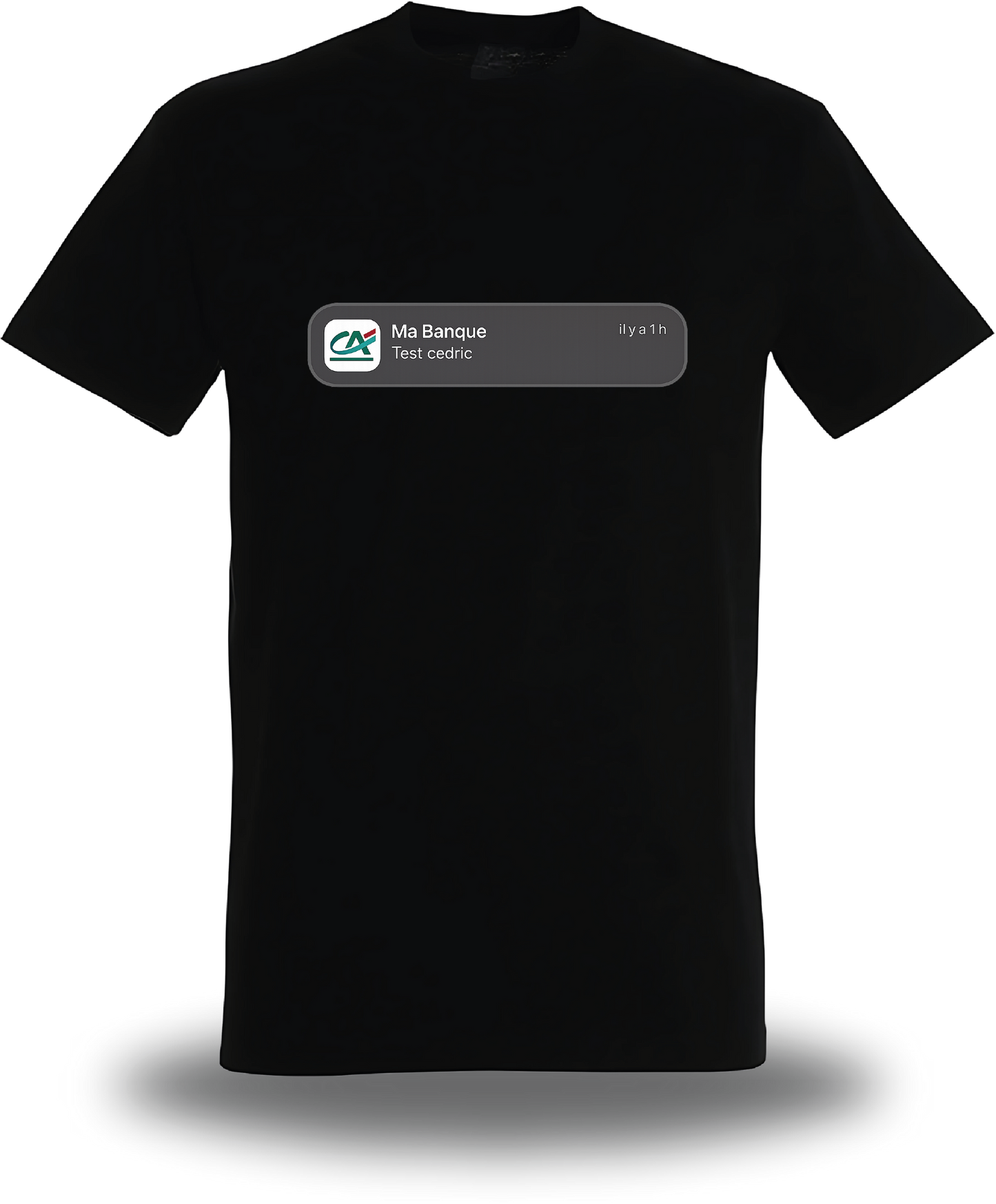T-shirt test Cédric - Crédit Agricole