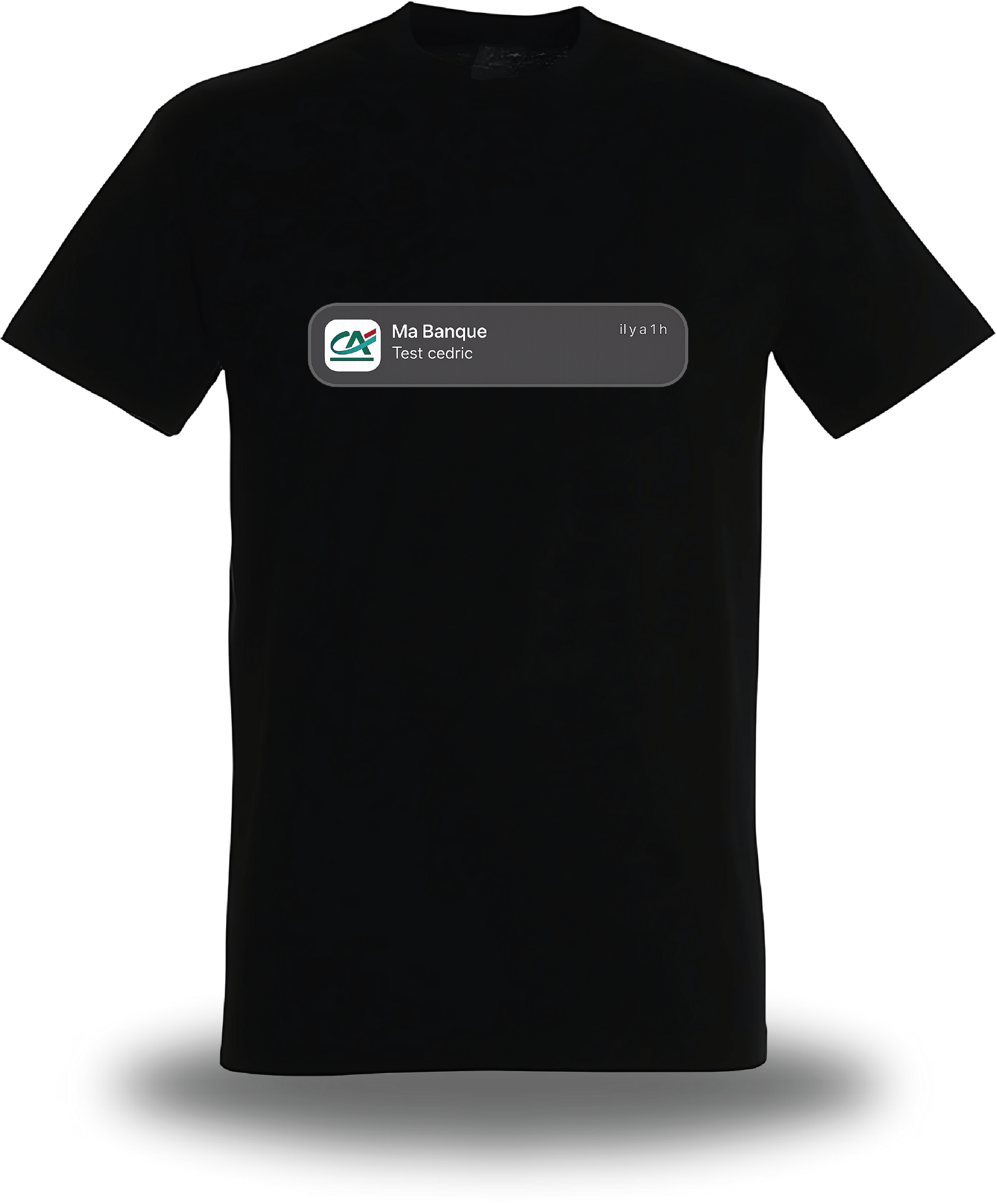 T-shirt test Cédric - Crédit Agricole