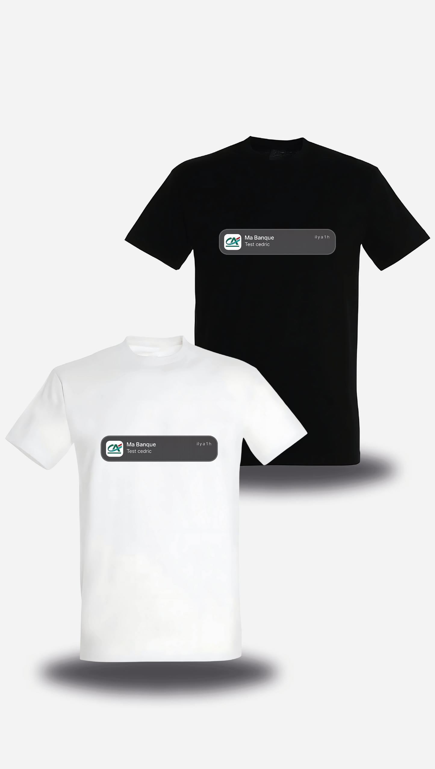 T-shirt test Cédric - Crédit Agricole