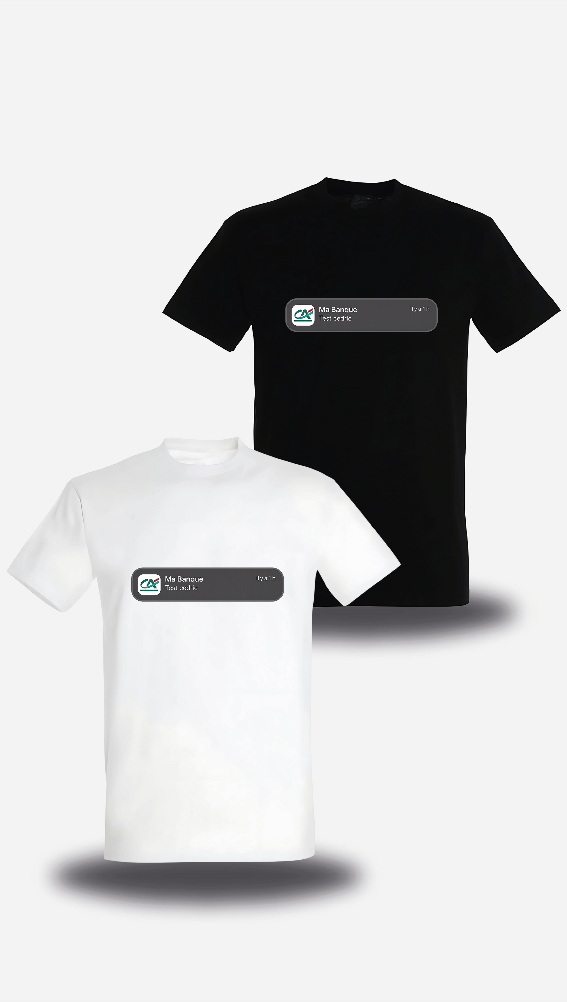 T-shirt test Cédric - Crédit Agricole
