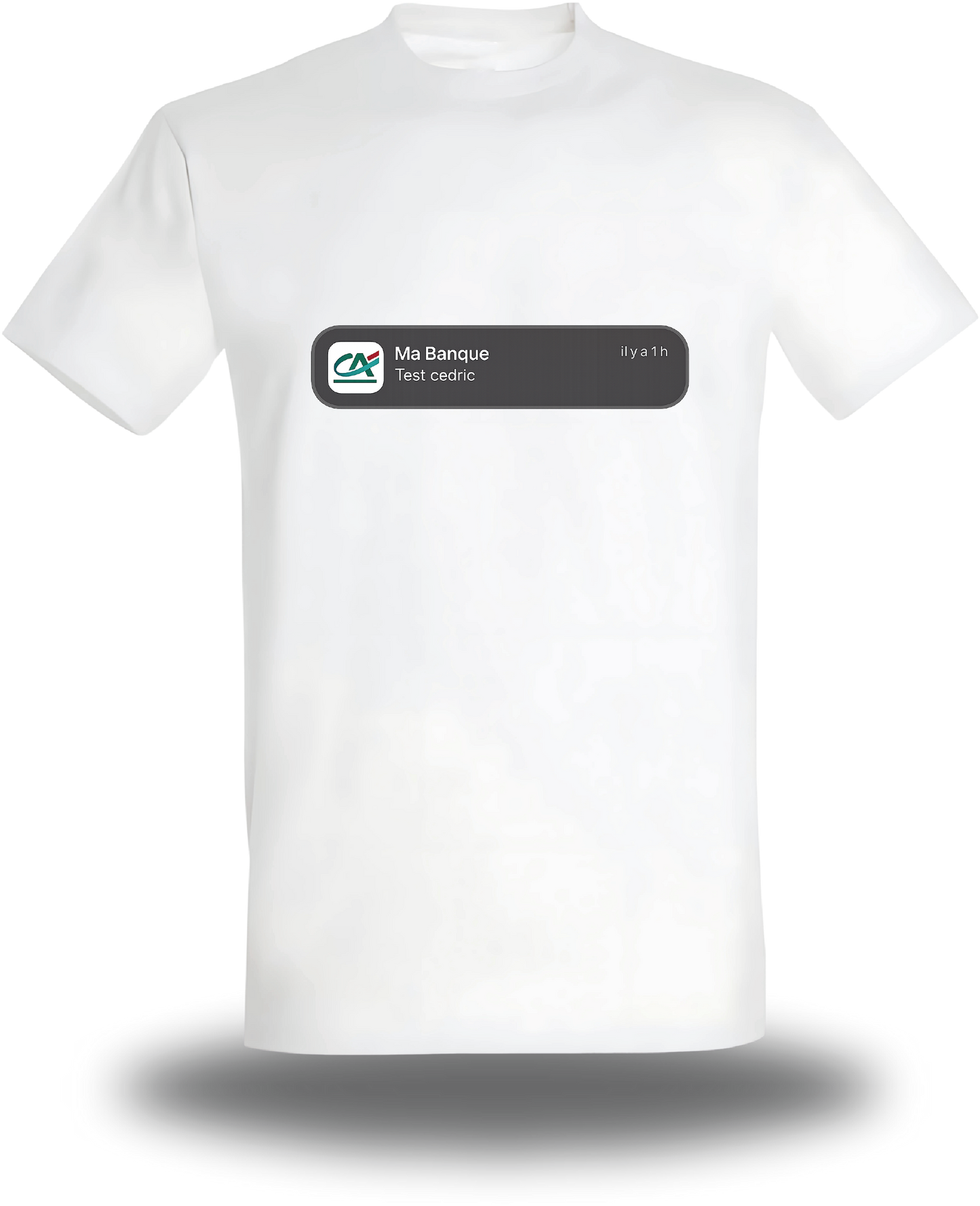 T-shirt test Cédric - Crédit Agricole
