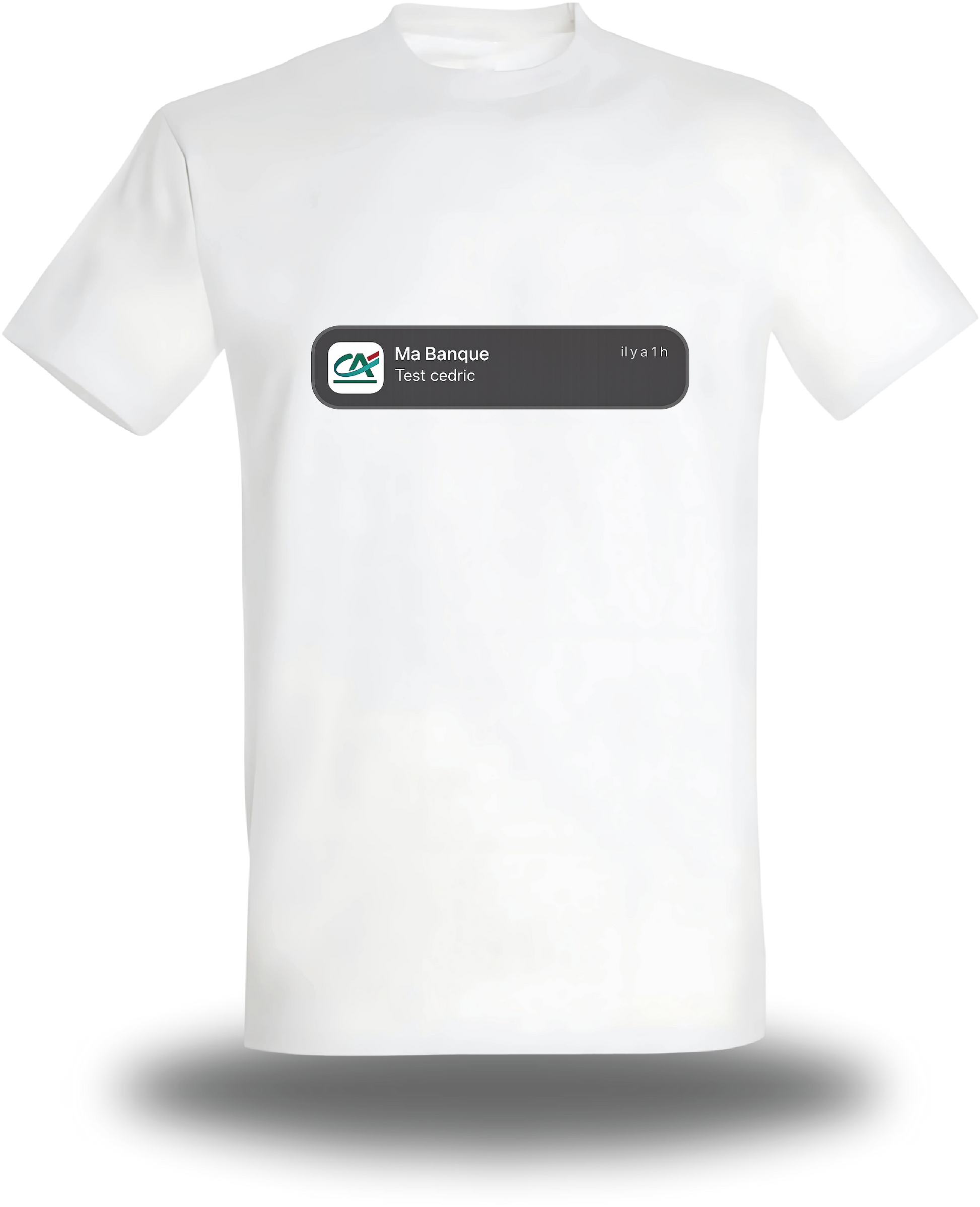 T-shirt test Cédric - Crédit Agricole
