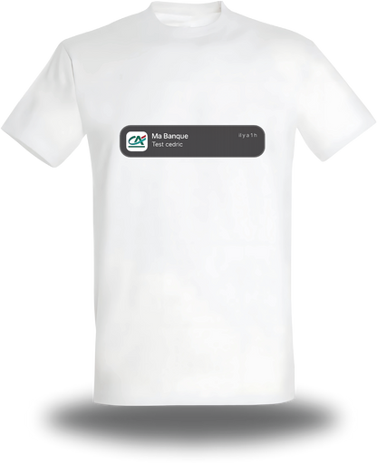 T-shirt test Cédric - Crédit Agricole