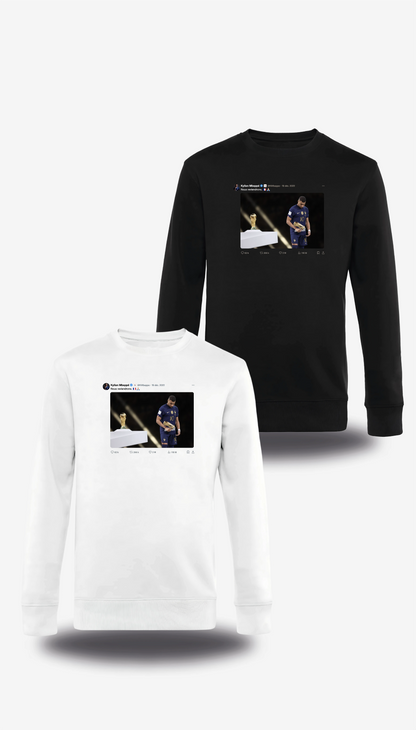 Sweatshirt Mbappé Tweet "Nous reviendrons"