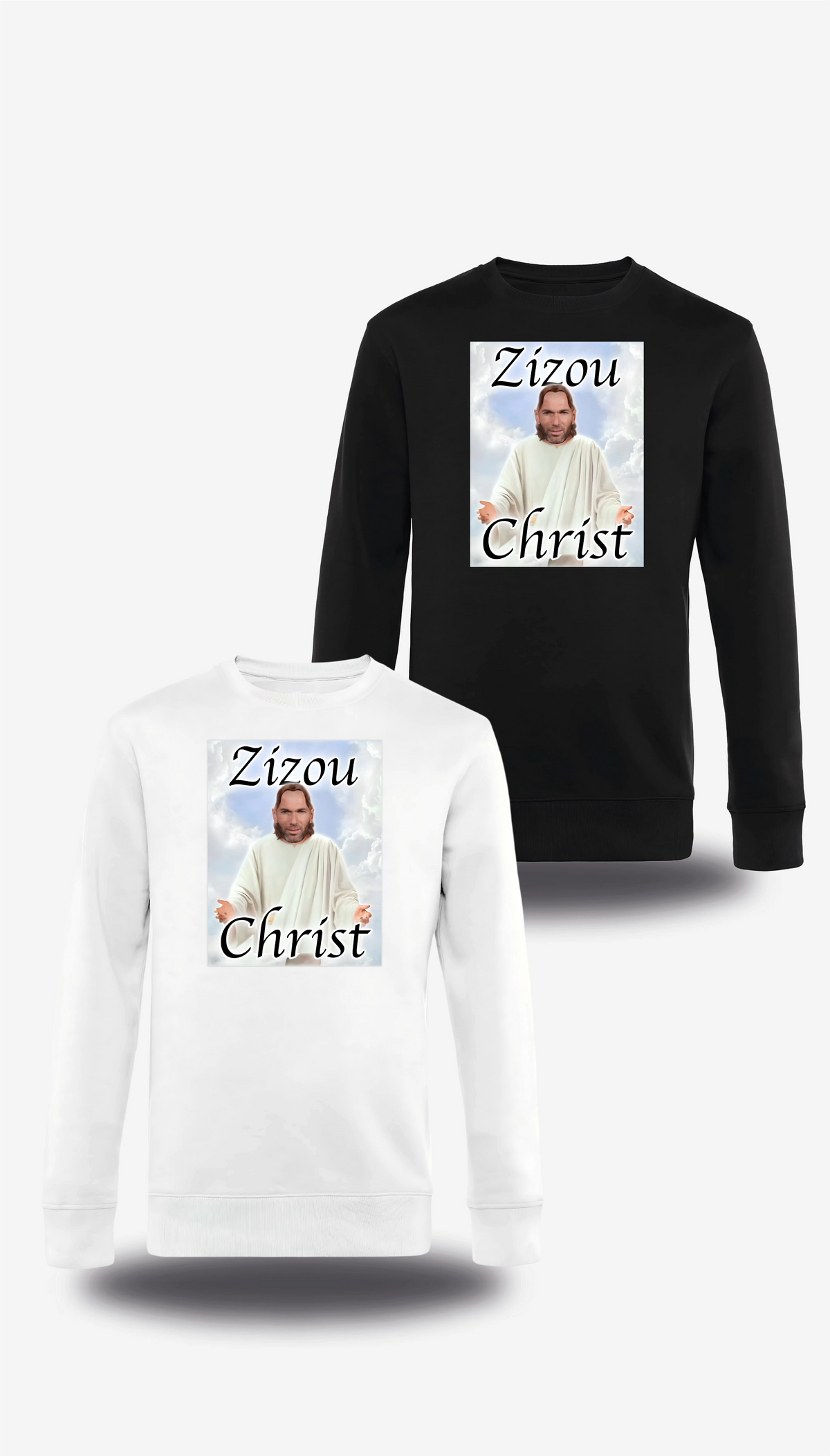 Sweatshirt Zizou Christ - Zidane Sélectionneur Équipe de France