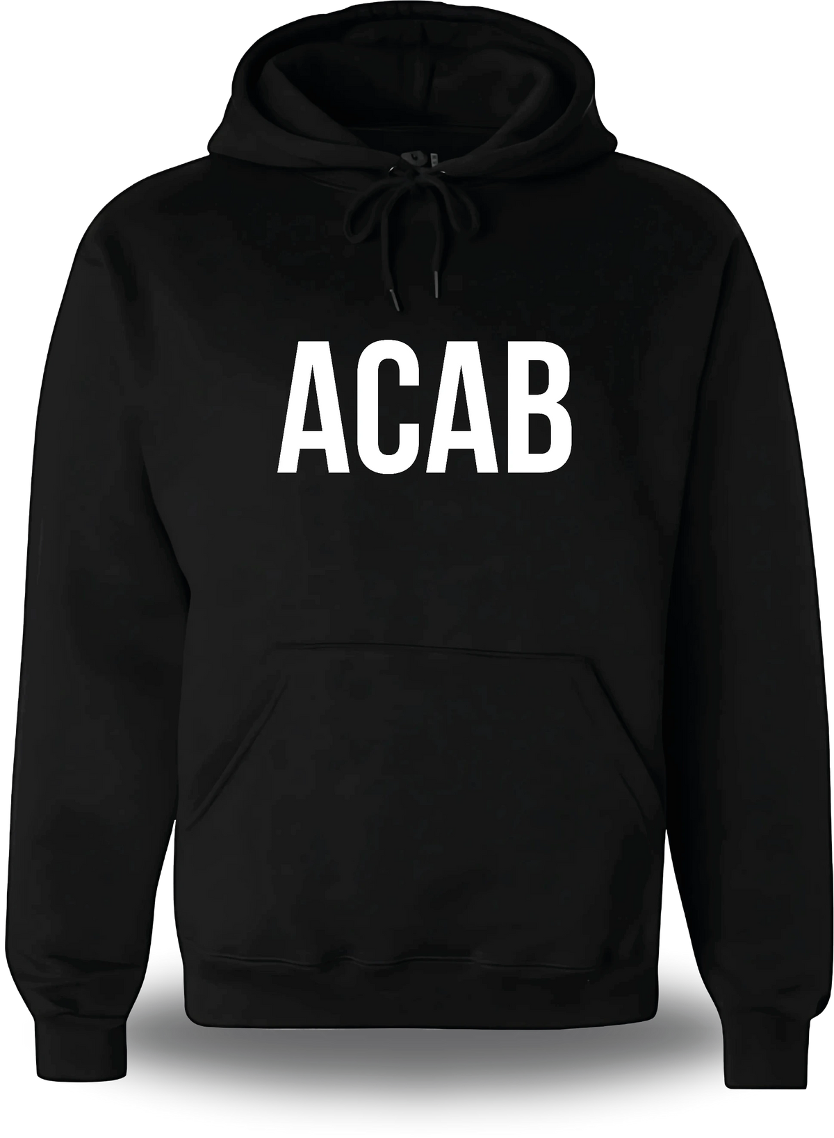 Sweatshirt à capuche noir « ACAB - All cops are Bastards » vu de face, design politique et révolution