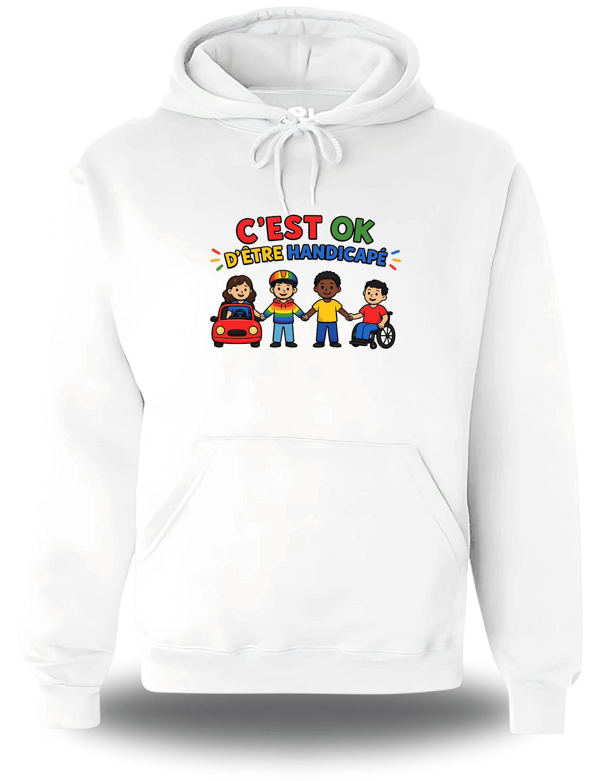Sweatshirt c'est ok d'être handicapé