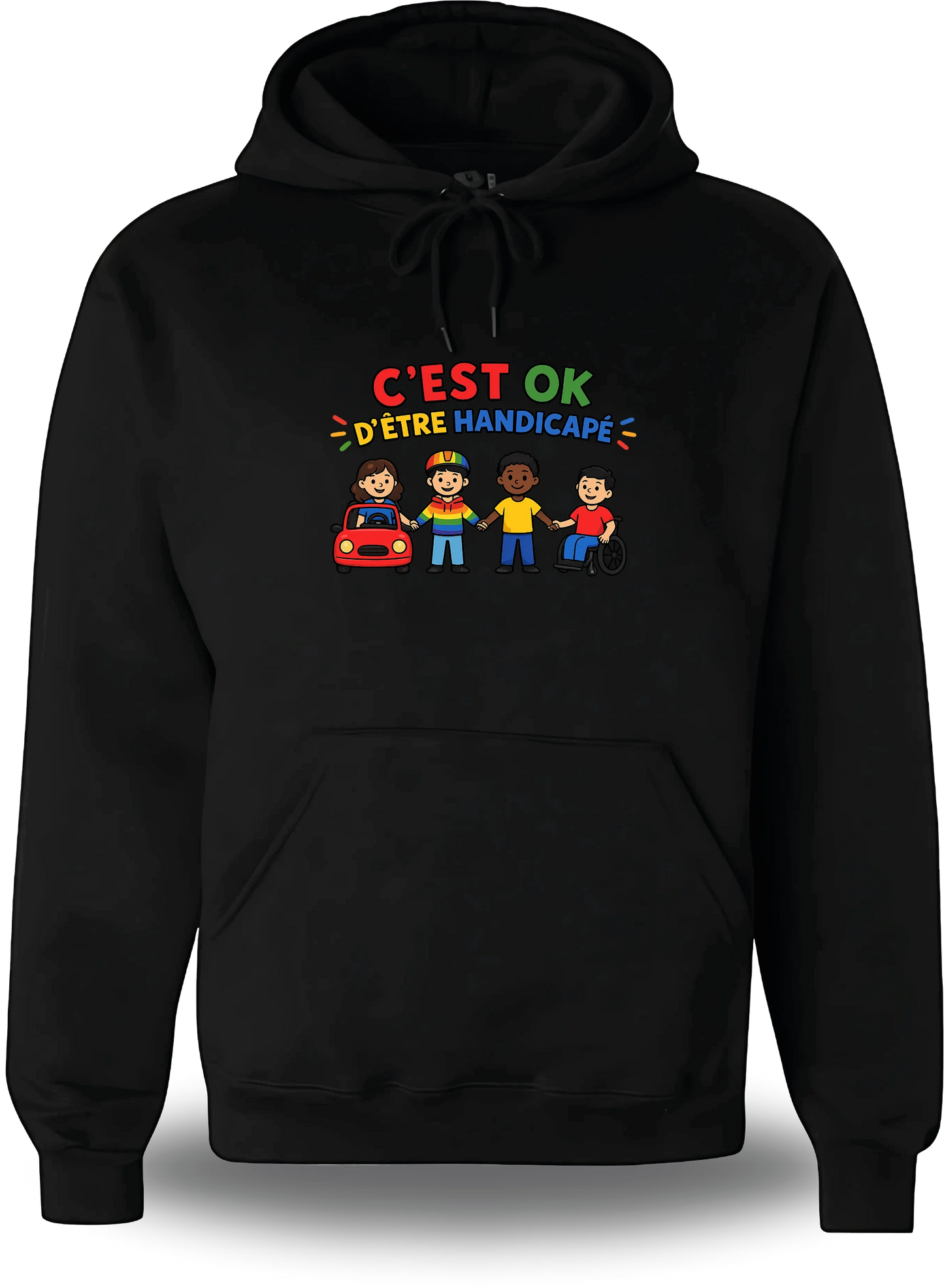 Sweatshirt c'est ok d'être handicapé