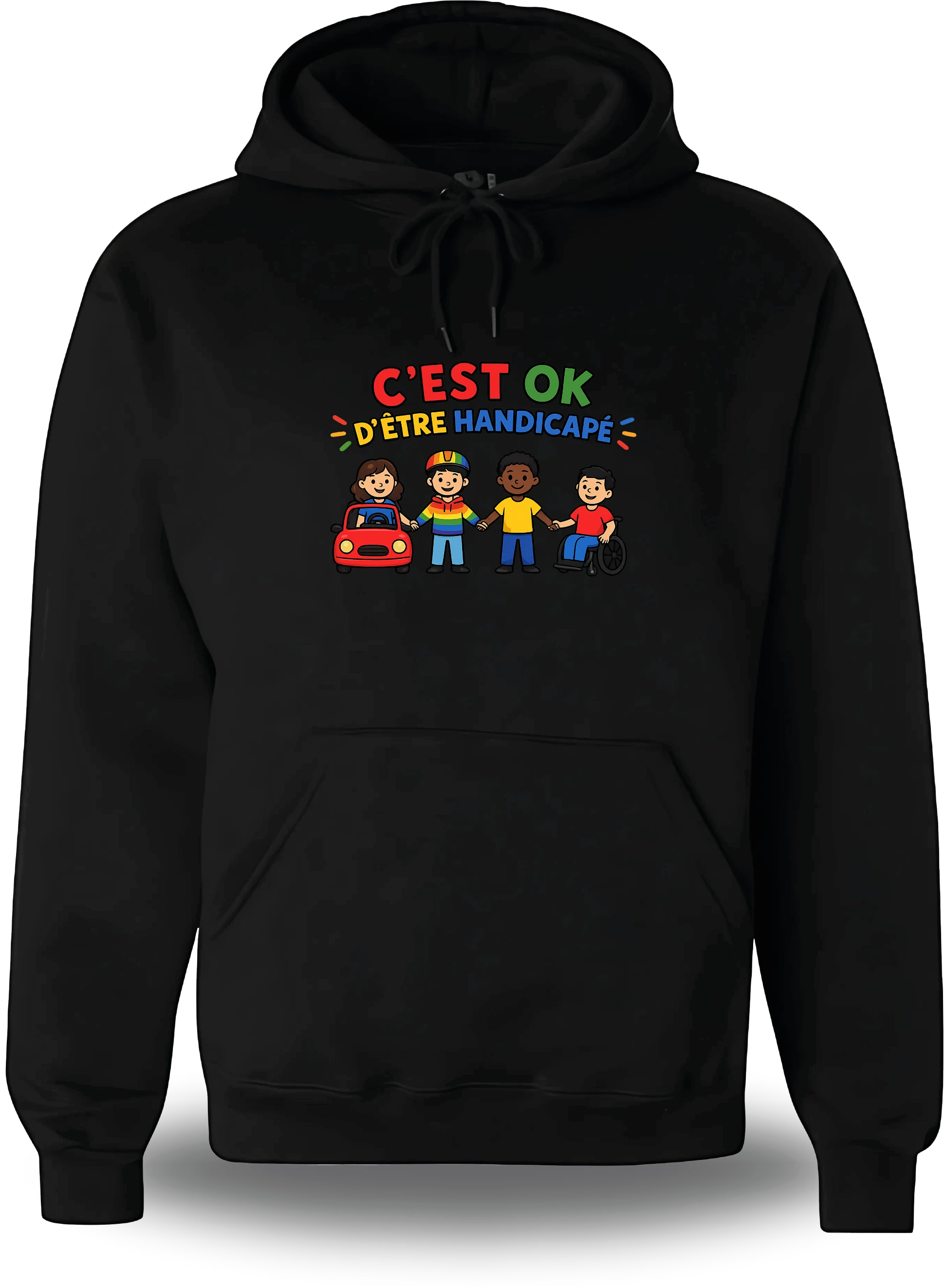 Sweatshirt c'est ok d'être handicapé