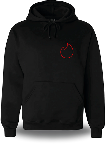 Sweatshirt à capuche noir If I Am Flirting With You Please Cooperate vu de face, design humour, humour beauf, humour hot, hot