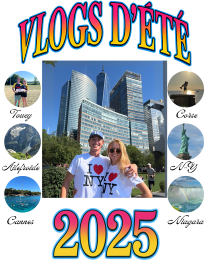 T-Shirt Vlog d'Août personnalisable - Lena Situations
