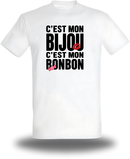 T-shirt c'est mon Bijou c'est mon Bonbon