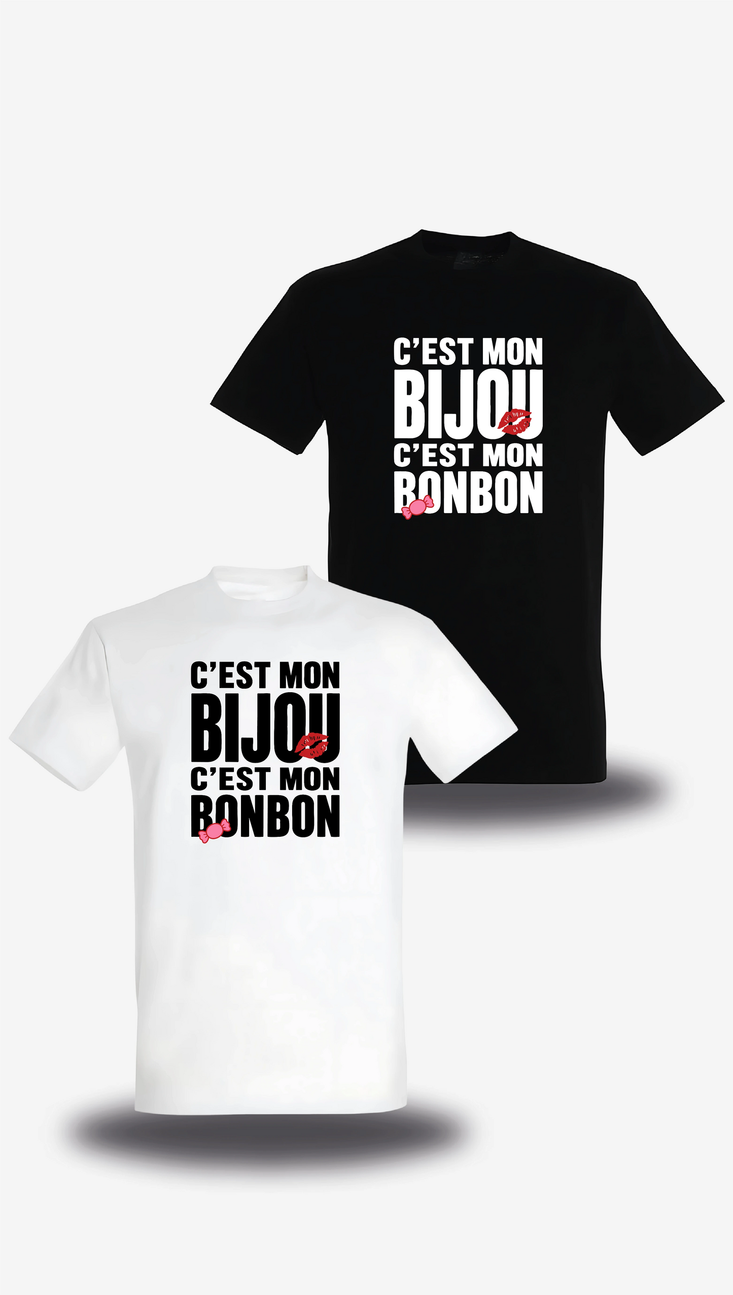 T-shirt c'est mon Bijou c'est mon Bonbon