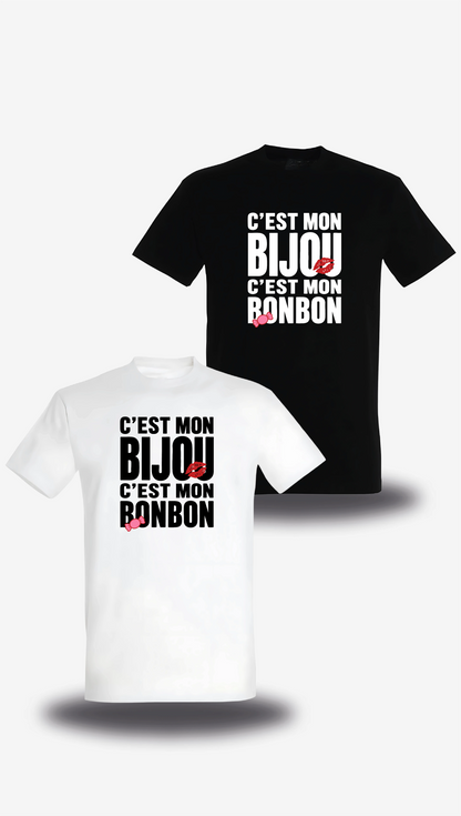 T-shirt c'est mon Bijou c'est mon Bonbon