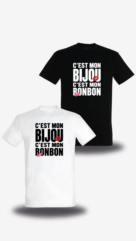 T-shirt c'est mon Bijou c'est mon Bonbon