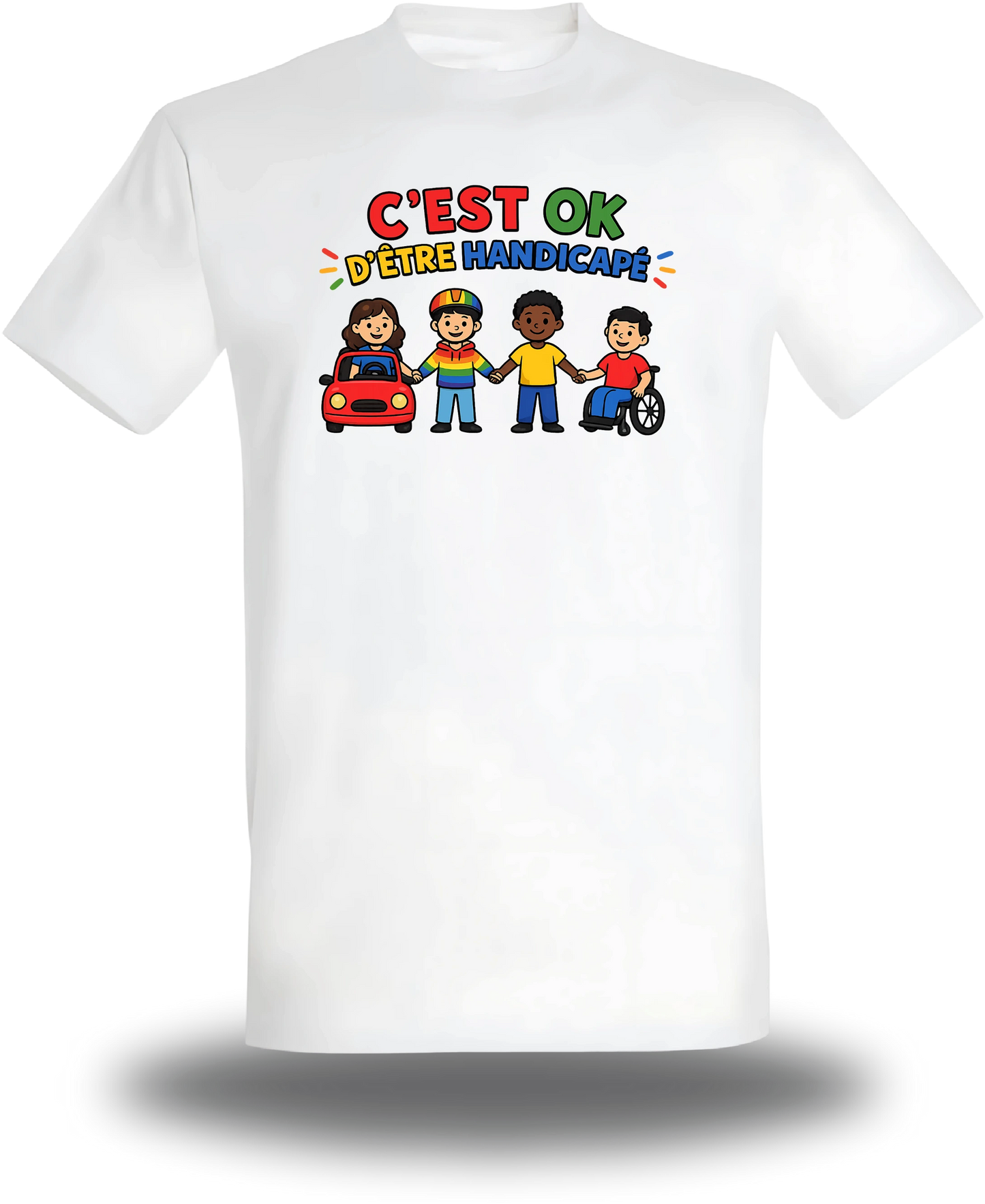 T-shirt c'est ok d'être handicapé