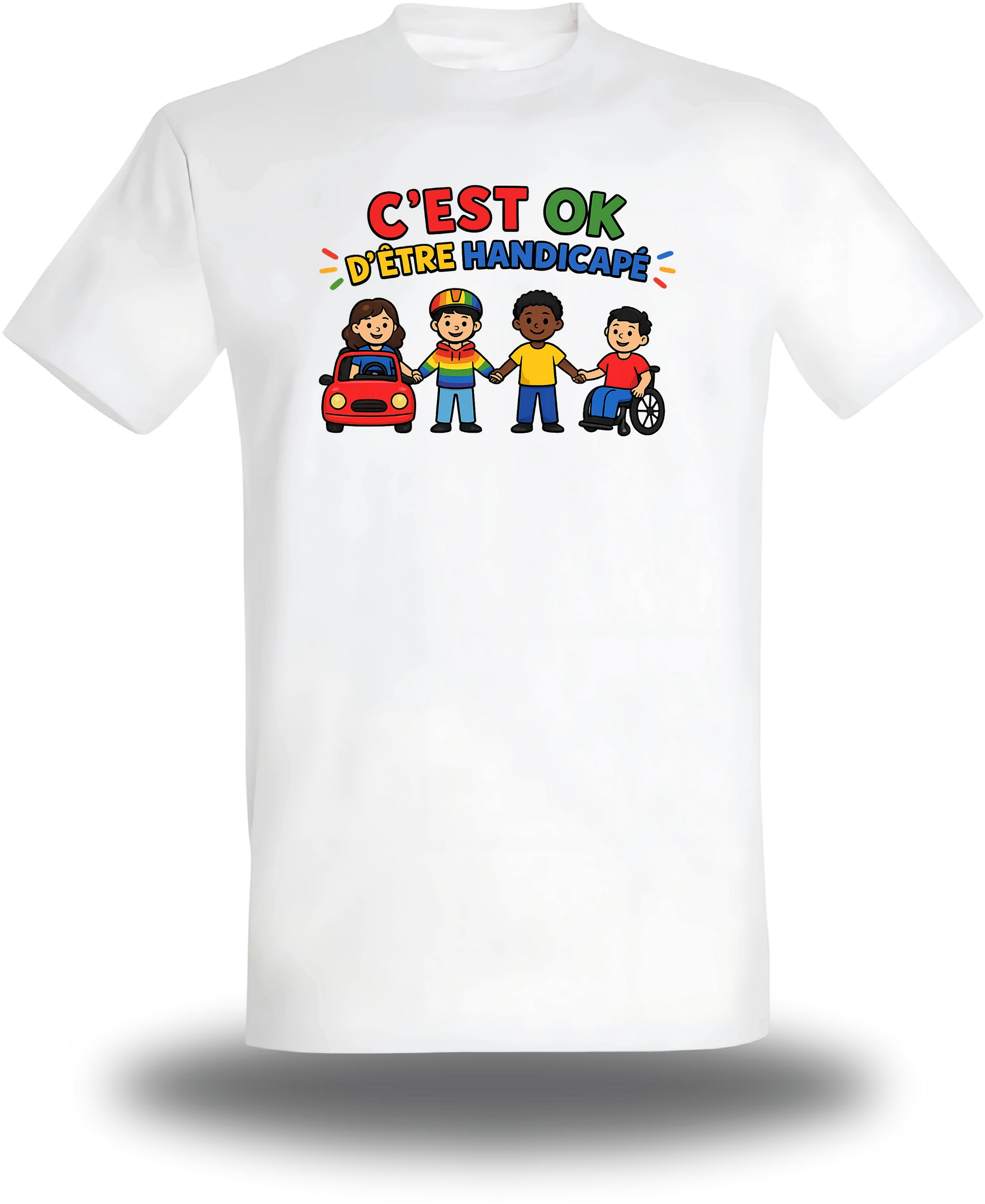 T-shirt c'est ok d'être handicapé