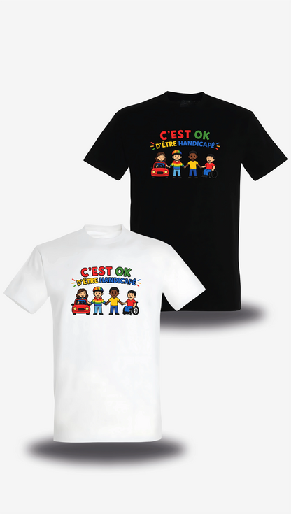 T-shirt c'est ok d'être handicapé