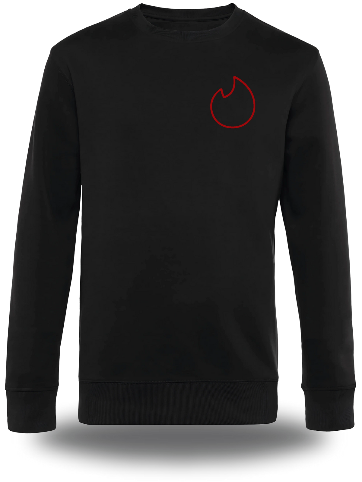 T-shirt manches longues noir Mon Ere Dating Est Terminée vu de face, design humour, amour, punch, humour beauf