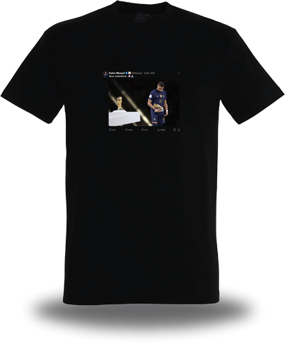 T-shirt Mbappé Tweet "Nous reviendrons"