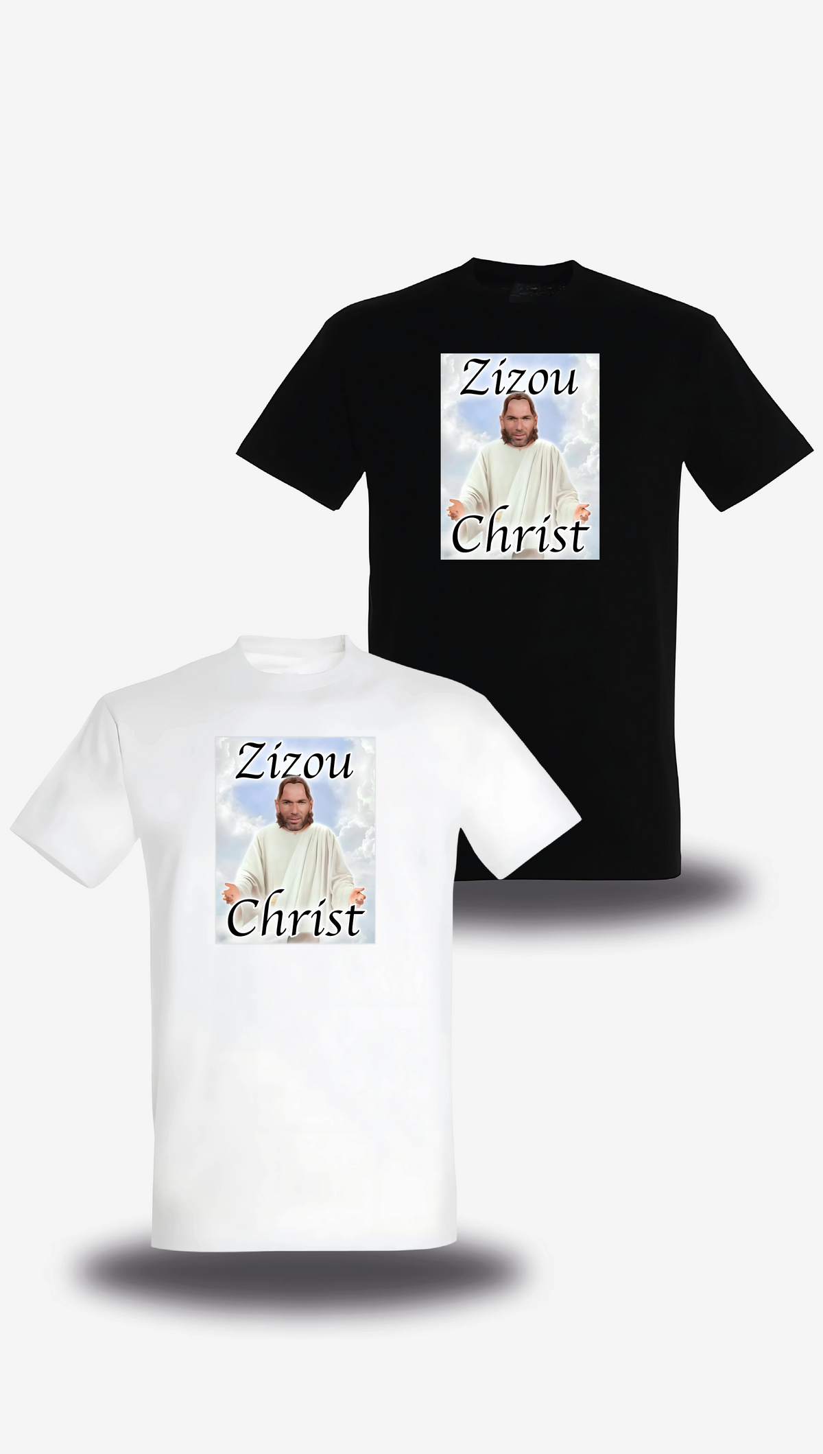 T-shirt Zizou Christ - Zidane Sélectionneur Équipe de France